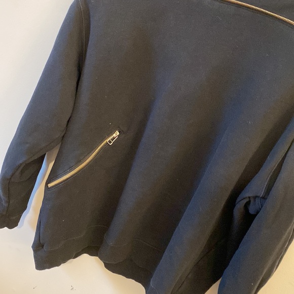 ISSEY MIYAKE | Vintage Black Printemps 1987 cotton zipper sweatshirt Men size M - Picture 4 of 9